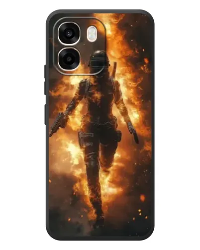 Чохол для OPPO A6 з картинкою «BMW — швидкість у дощі»