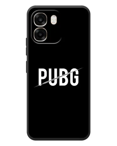 Чохол для OPPO A6 з картинкою «PUBG — білий логотип»
