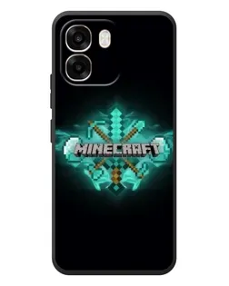 Чохол для OPPO A6 з картинкою «Minecraft Diamond лого»