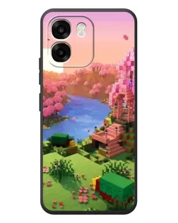 Чохол для OPPO A6 з картинкою «Рожеве дерево Minecraft»