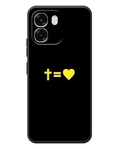 Чохол для OPPO A6 з картинкою «Серце та Хрест»