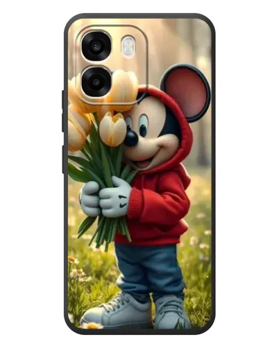 Чохол для OPPO A6 з картинкою «Міккі з тюльпанами» Чохол для OPPO A6 з картинкою «Міккі з тюльпанами»