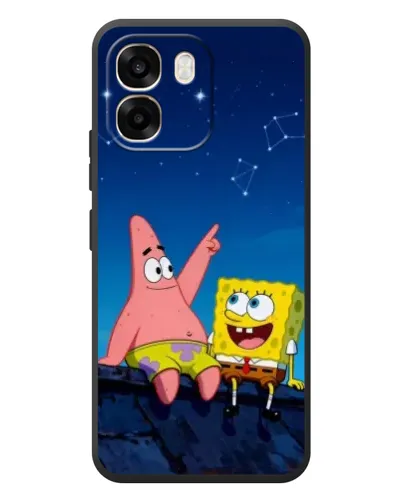 Чехол для OPPO A6 с картинкой «Губка Боб и Патрик ночью» Чехол для OPPO A6 с картинкой «Губка Боб и Патрик ночью»