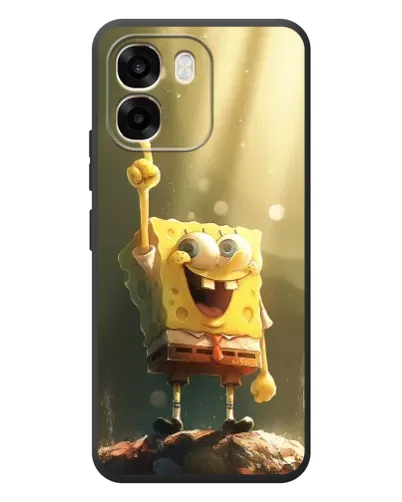 Чехол для OPPO A6 с картинкой «Сияющий Спанч Боб» Чехол для OPPO A6 с картинкой «Сияющий Спанч Боб»