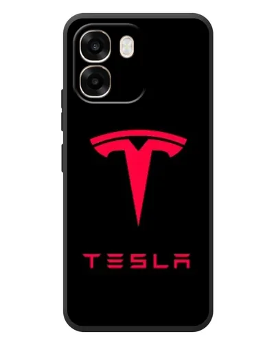 Чохол для OPPO A6 з картинкою «Tesla Red Logo»