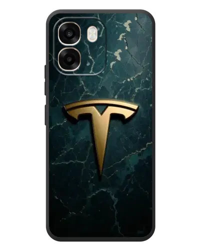 Чохол для OPPO A6 з картинкою «Мармурова Tesla Gold»