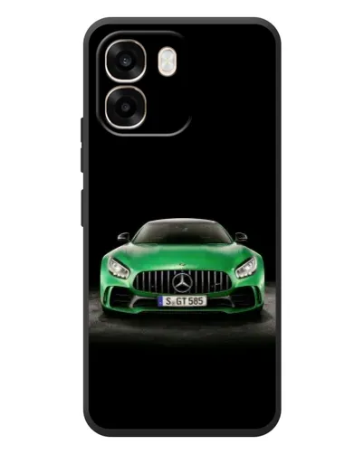 Чохол для OPPO A6 з картинкою «Mercedes — неоновий лого»