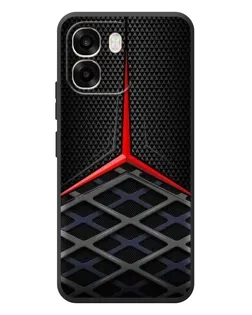 Чохол для OPPO A6 з картинкою «Mercedes Carbon Grid»