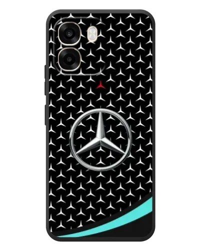 Чохол для OPPO A6 з картинкою «Mercedes — бірюзовий акцент»