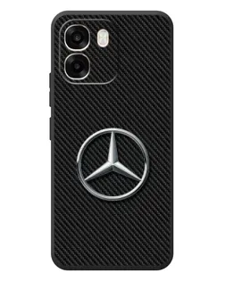 Чехол для OPPO A6 с картинкой «Карбоновый Mercedes стиль»