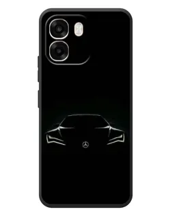Чехол для OPPO A6 с картинкой «Mercedes — силуэт авто»