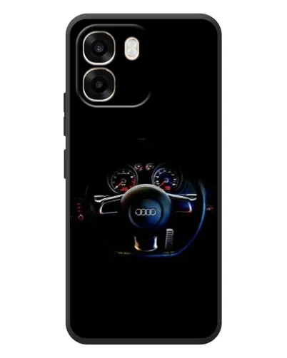 Чохол для OPPO A6 з картинкою «Салон Audi — кермо»