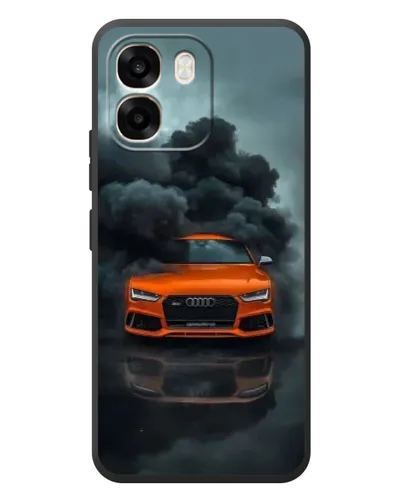 Чохол для OPPO A6 з картинкою «Audi у хмарах диму»