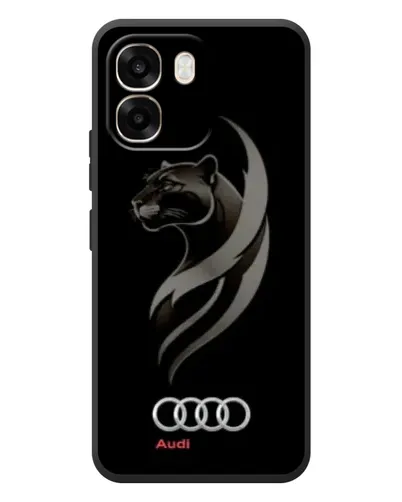 Чохол для OPPO A6 з картинкою «Графіка — пантера та Audi»