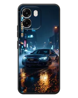Чохол для OPPO A6 з картинкою «Нічне місто та Audi»