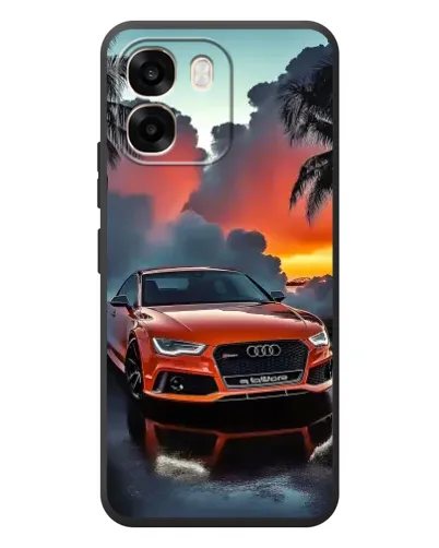 Чохол для OPPO A6 з картинкою «Audi — захід сонця»