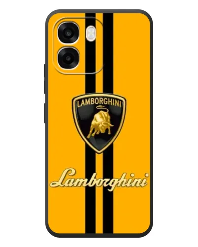 Чохол для OPPO A6 з картинкою «Lamborghini Stripe жовтий»