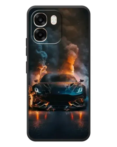 Чохол для OPPO A6 з картинкою «Lamborghini димна естетика»