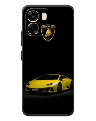 Чохол для OPPO A6 з картинкою «Lamborghini жовтий акцент»