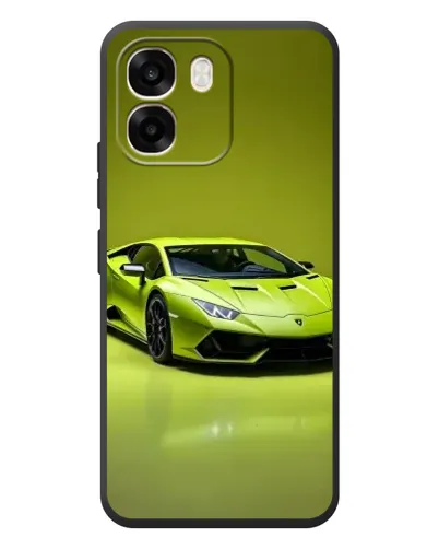 Чохол для OPPO A6 з картинкою «Салатовий Lamborghini Huracan»