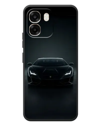 Чохол для OPPO A6 з картинкою «Чорний Lamborghini Aventador»