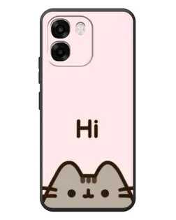 Чехол для OPPO A6 с картинкой «Пушин говорит Hi»