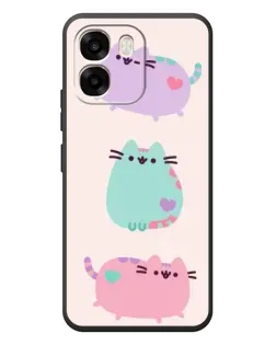 Чехол для OPPO A6 с картинкой «Pusheen трио»