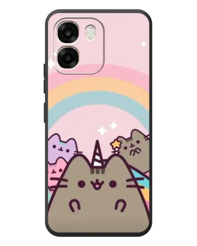 Чехол для OPPO A6 с картинкой «Единорог Pusheen»