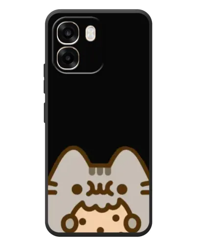 Чехол для OPPO A6 с картинкой «Пушин на черном»