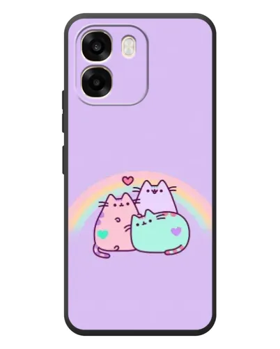Чехол для OPPO A6 с картинкой «Радужные Пушины»
