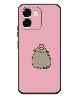 Чехол для OPPO A6 с картинкой «Pusheen сердце»
