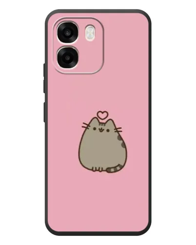 Чехол для OPPO A6 с картинкой «Pusheen сердце»