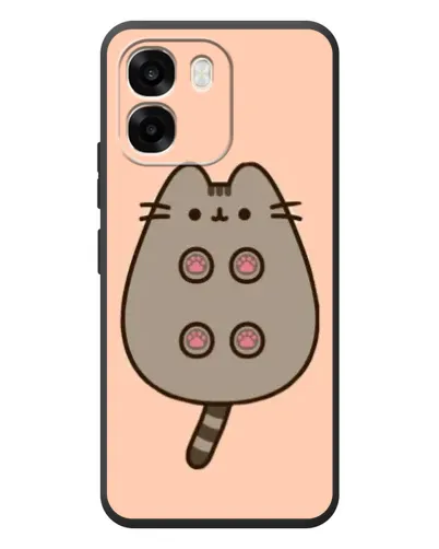 Чехол для OPPO A6 с картинкой «Пушин пузиком кверху»