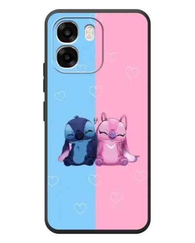 Чохол для OPPO A6 з картинкою «Stitch та Angel Love»