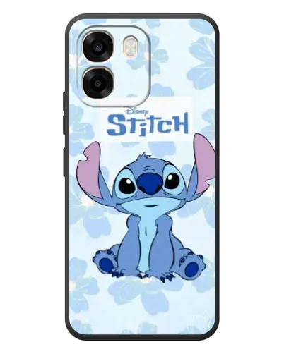 Чохол для OPPO A6 з картинкою «Stitch серед квітів»