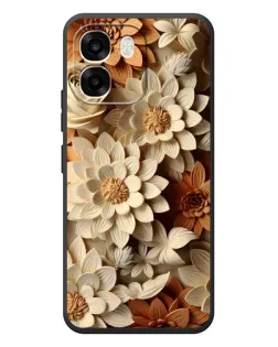 Чехол для OPPO A6 с картинкой «Бежевый флористический декор» Чехол для OPPO A6 с картинкой «Бежевый флористический декор»