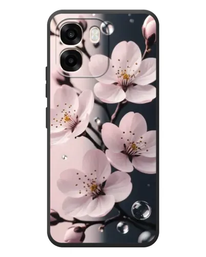Чехол для OPPO A6 с картинкой «Нежная сакура и капли» Чехол для OPPO A6 с картинкой «Нежная сакура и капли»