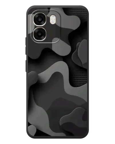 Чохол для OPPO A6 з картинкою «Темний абстрактний камуфляж»