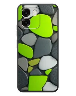 Чохол для OPPO A6 з картинкою «Яскрава неонова галька»