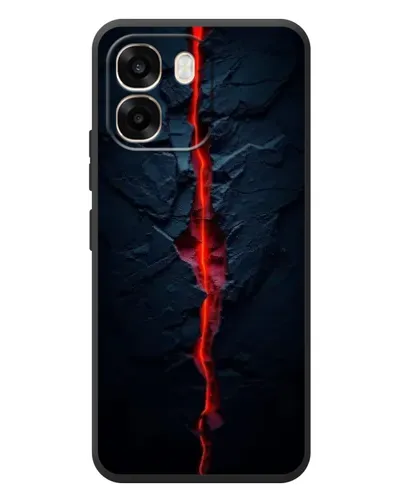 Чохол для OPPO A6 з картинкою «Червона лавова тріщина»
