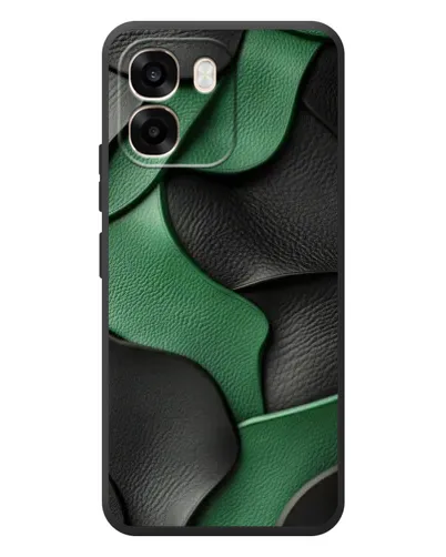 Чохол для OPPO A6 з картинкою «Зелені шкіряні хвилі»