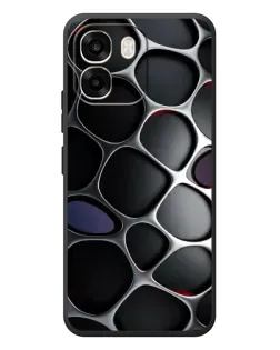 Чохол для OPPO A6 з картинкою «Об'ємна темна решітка»