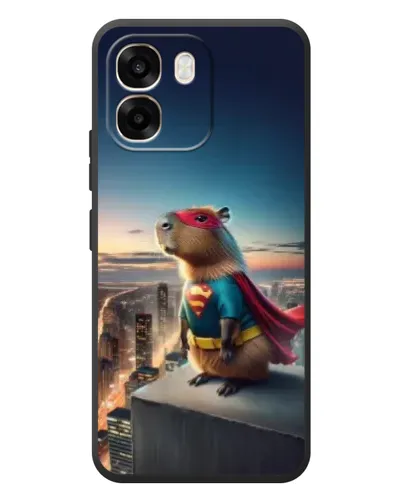 Чехол для OPPO A6 с картинкой «Капи-мен супергерой» Чехол для OPPO A6 с картинкой «Капи-мен супергерой»