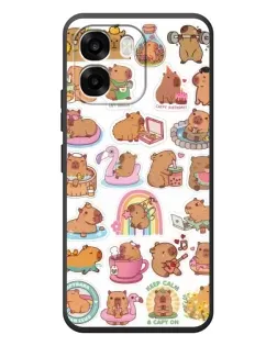 Чехол для OPPO A6 с картинкой «Капибары набор» Чехол для OPPO A6 с картинкой «Капибары набор»