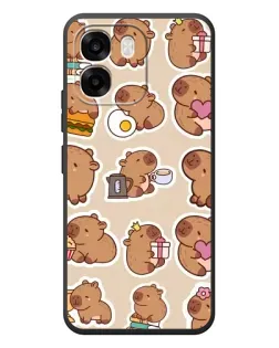 Чехол для OPPO A6 с картинкой «Капибары паттерн» Чехол для OPPO A6 с картинкой «Капибары паттерн»