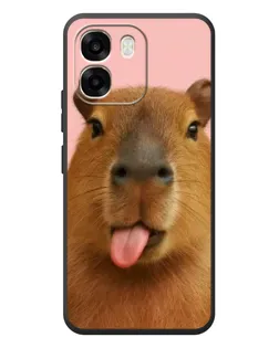 Чехол для OPPO A6 с картинкой «Капибара с языком» Чехол для OPPO A6 с картинкой «Капибара с языком»