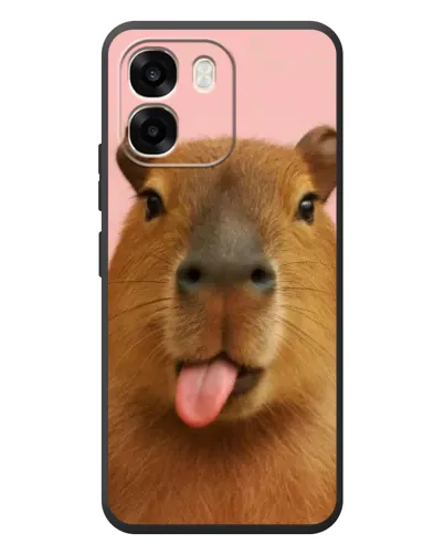 Чехол для OPPO A6 с картинкой «Капибара с языком» Чехол для OPPO A6 с картинкой «Капибара с языком»