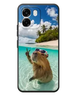 Чехол для OPPO A6 с картинкой «Капибара на море» Чехол для OPPO A6 с картинкой «Капибара на море»