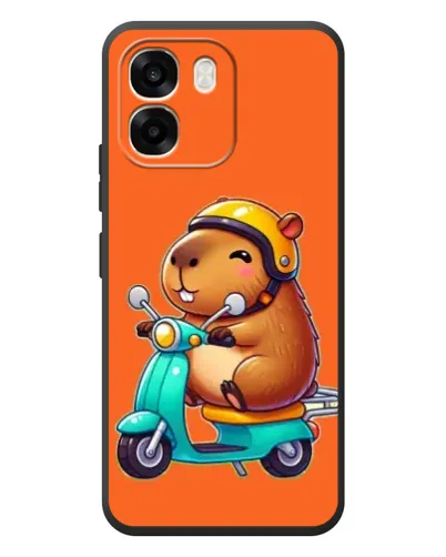 Чехол для OPPO A6 с картинкой «Капибара на скутере» Чехол для OPPO A6 с картинкой «Капибара на скутере»