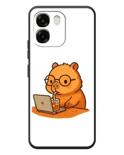 Чехол для OPPO A6 с картинкой «Капибара с ноутбуком» Чехол для OPPO A6 с картинкой «Капибара с ноутбуком»